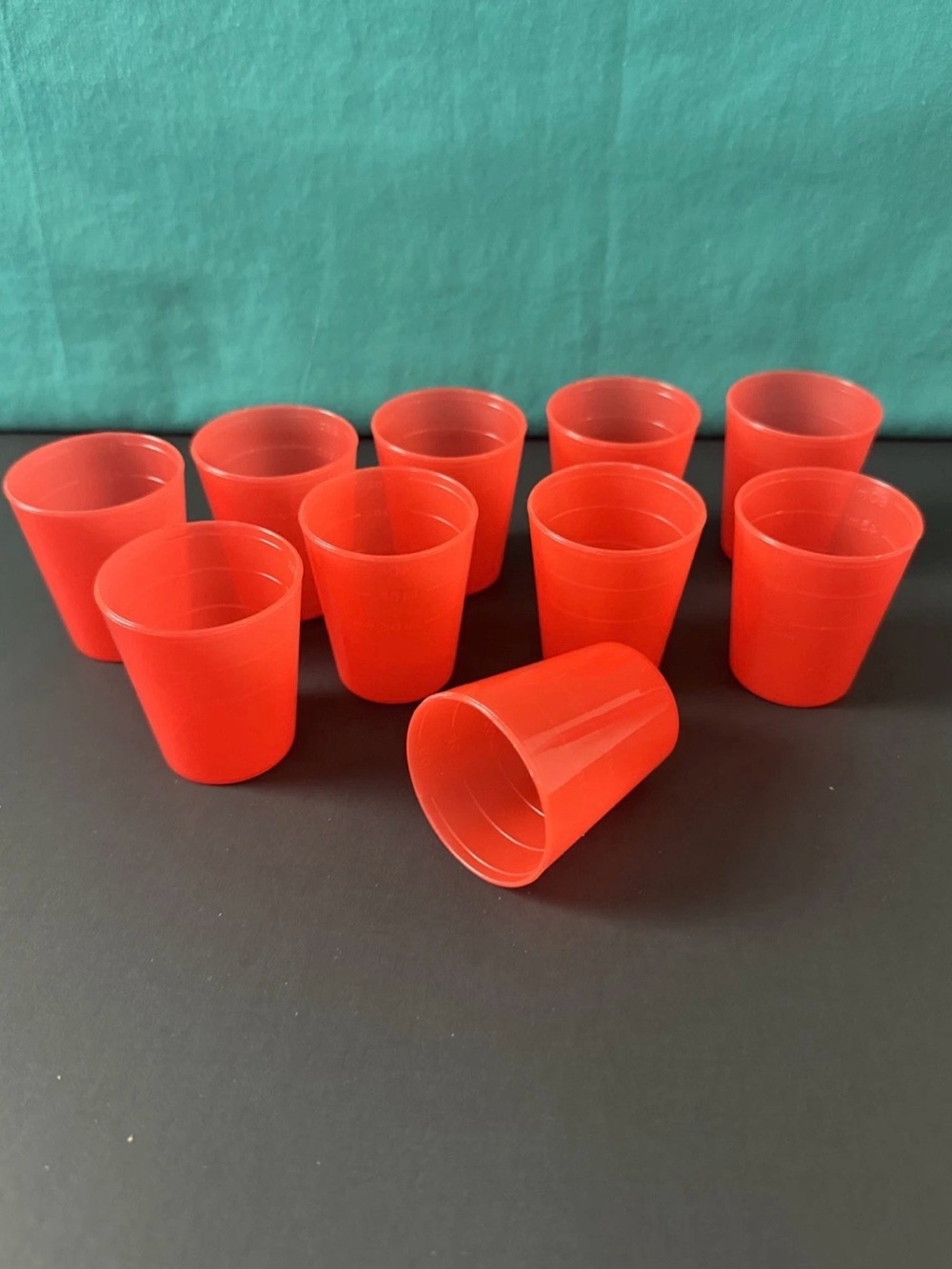Tupperware Tupper Midgets No Seals/Lids 2oz each Set of 10 Red New Midget Red